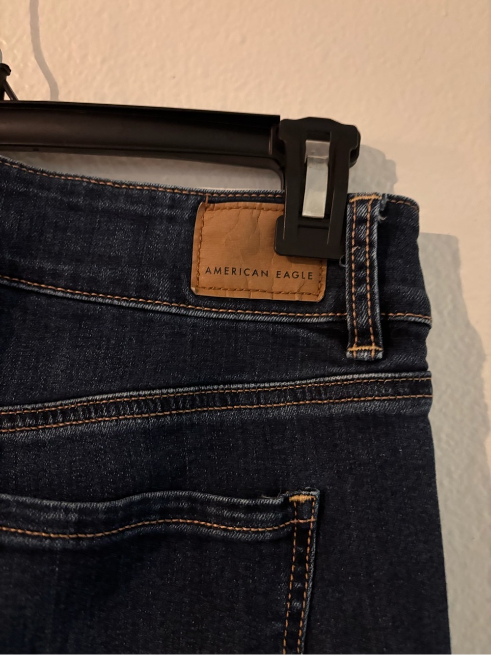 American Eagle Outfitters Dark Blue Flare Jeans - Picture 3 of 4
